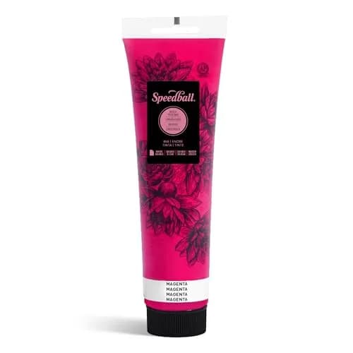 Speedball Magenta Water-Soluble Block Printing Ink, 37ml (1.3 fl oz) | Mixes Easily, Dries Satin thumbnail 1
