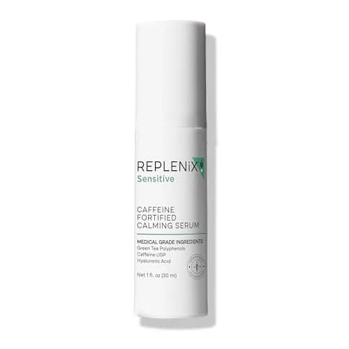 Replenix Caffeine Fortified Calming Face Serum with Hyaluronic Acid for Sensitive Skin | 1 Fl Oz thumbnail 1