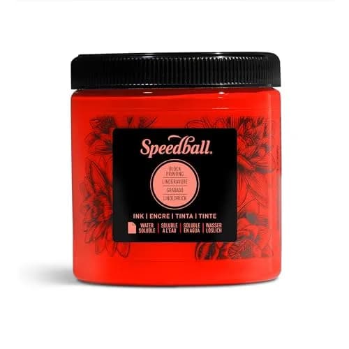 Speedball Water-Soluble Block Printing Ink, 8 fl oz | Rich, Satin Finish for Artists & Students thumbnail 1