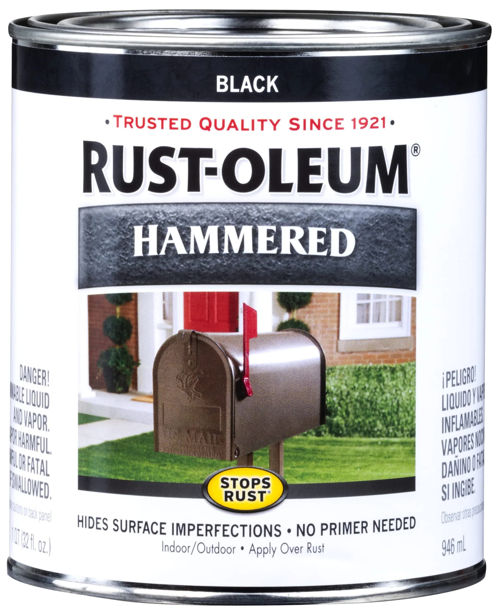 Rust-Oleum Stops Rust Hammered Enamel Paint 32 Fl Oz | Rust & Corrosion Resistant Finish for Metal & Wood - main product image