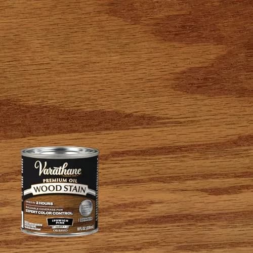 Varathane Traditional Pecan Oil-Based Interior Wood Stain 236ml (1/2 pt) | Deep Rich Color & Grain Enhancement thumbnail 2