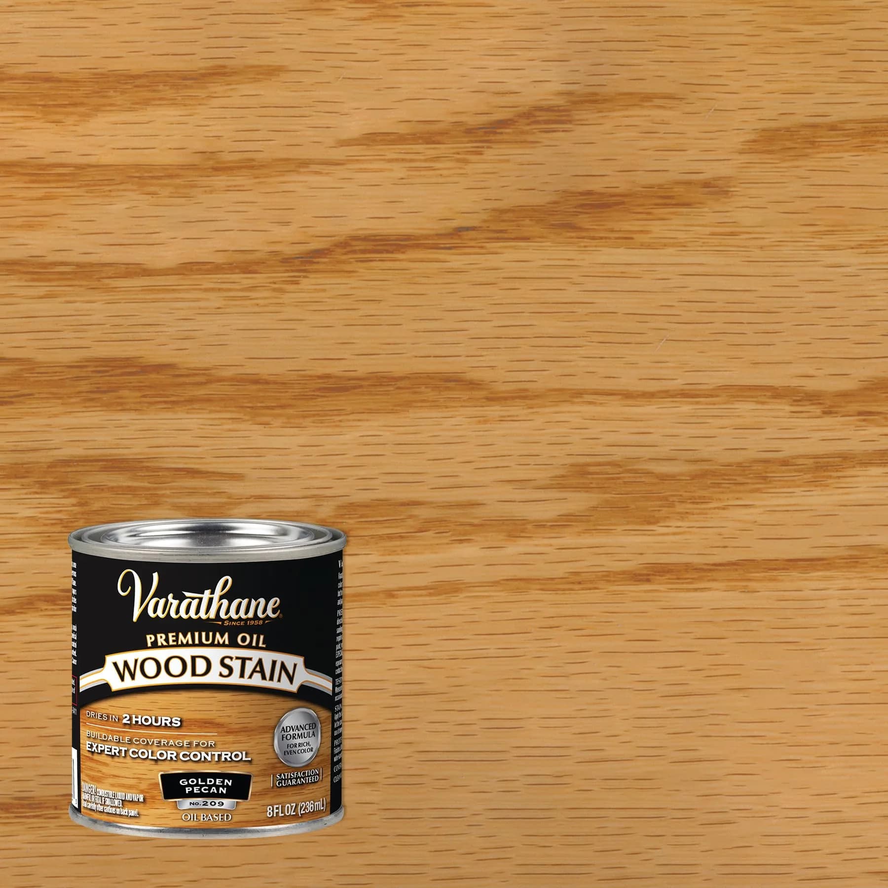 Varathane Gold Oil-Based Wood Stain - Half Pint (16 Fl Oz) | Rich, Durable Finish for Interior Wood - view 2