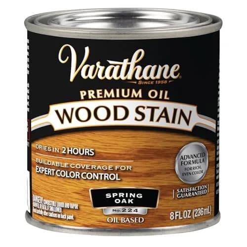 Varathane Premium Wood Stain Half Pint Spring Oak | Deep Grain Enhancement & Rich Color thumbnail 1