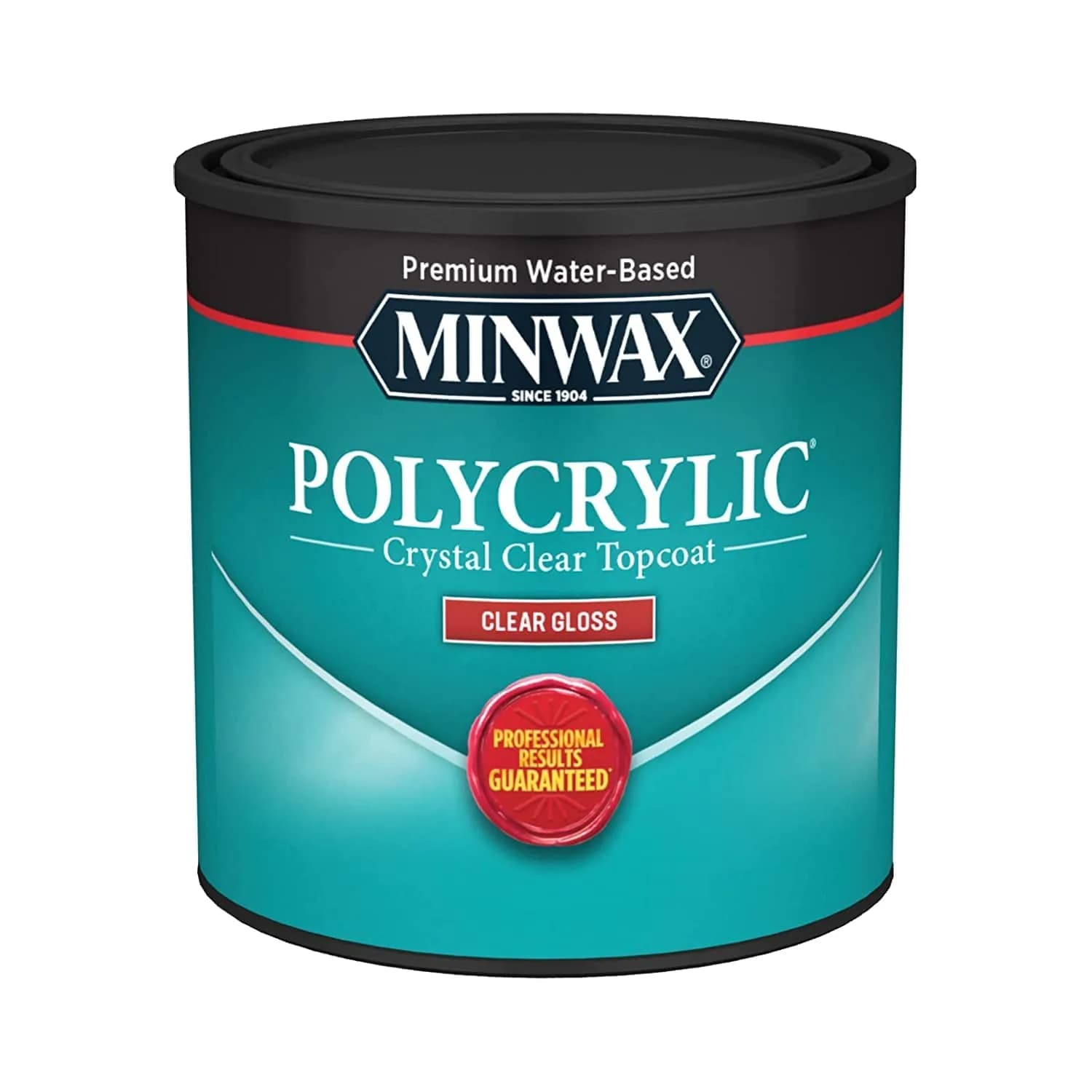 Minwax Polycrylic Protective Finish Gloss 237ml (8 Fl Oz) | Crystal Clear Water-Based Wood Sealer - main product image
