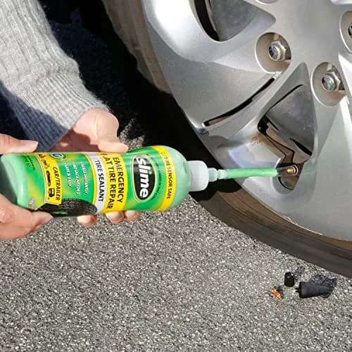 Slime 10011 Flat Tire Puncture Repair Sealant 473ml (16 oz) | Seals Punctures Up to 6mm thumbnail 3