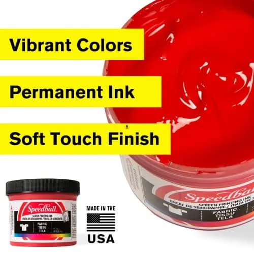 Speedball Fabric Screen Printing Ink, 237ml (8 fl oz) Peacock Blue | Vibrant, Smooth, Easy-Clean Ink for Textiles thumbnail 3