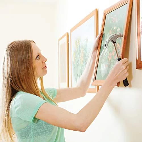 OOK Brass Picture Hangers | Reusable Art Hooks, 75lb Capacity, Brass Finish, 1 Set thumbnail 2