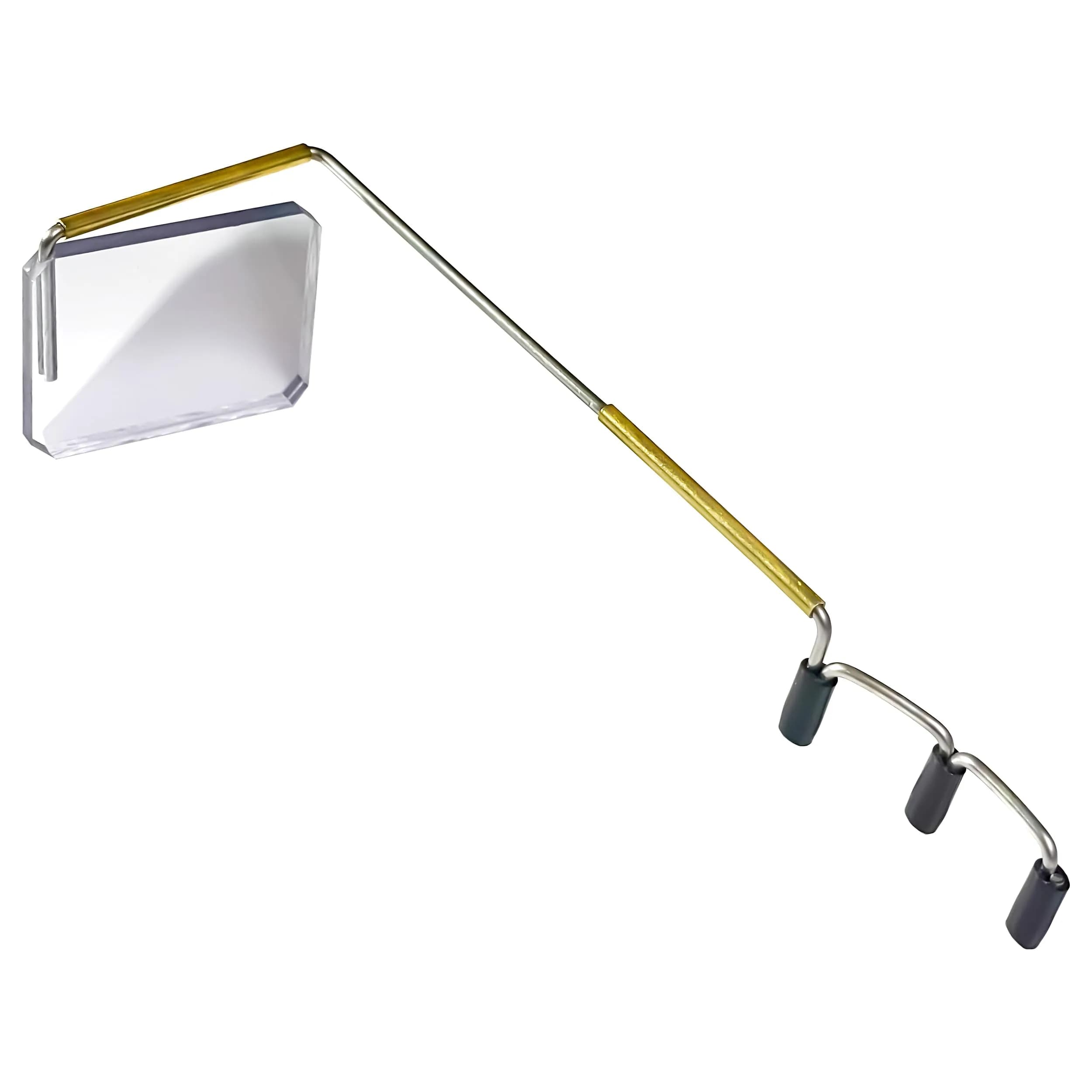 Take A Look Cycling Mirror – Low-Tech Rearview Mirror for Bikes – Fits Helmet & Sunglasses – Shatter-Resistant Polycarbonate Lens, Anti-Vibration Stainless-Steel & Brass, Always On (Left-Side) — Original