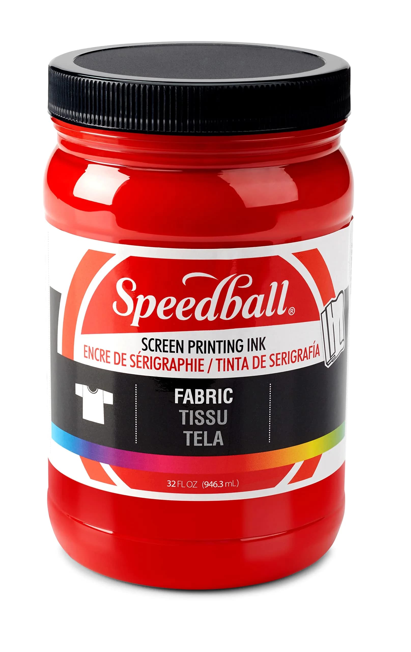 Speedball Fabric Screen Printing Ink 32 Fl Oz | Vibrant, Soft-Hand, Water-Based
