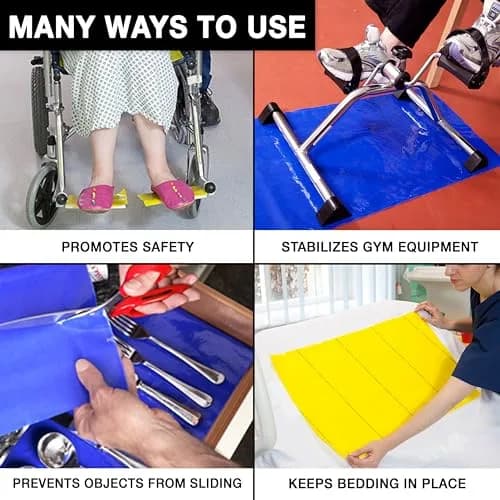 Dycem Non-Slip Material Roll, White, 8" x 6.5 ft | Versatile Grip Aid for Daily & Medical Use thumbnail 2