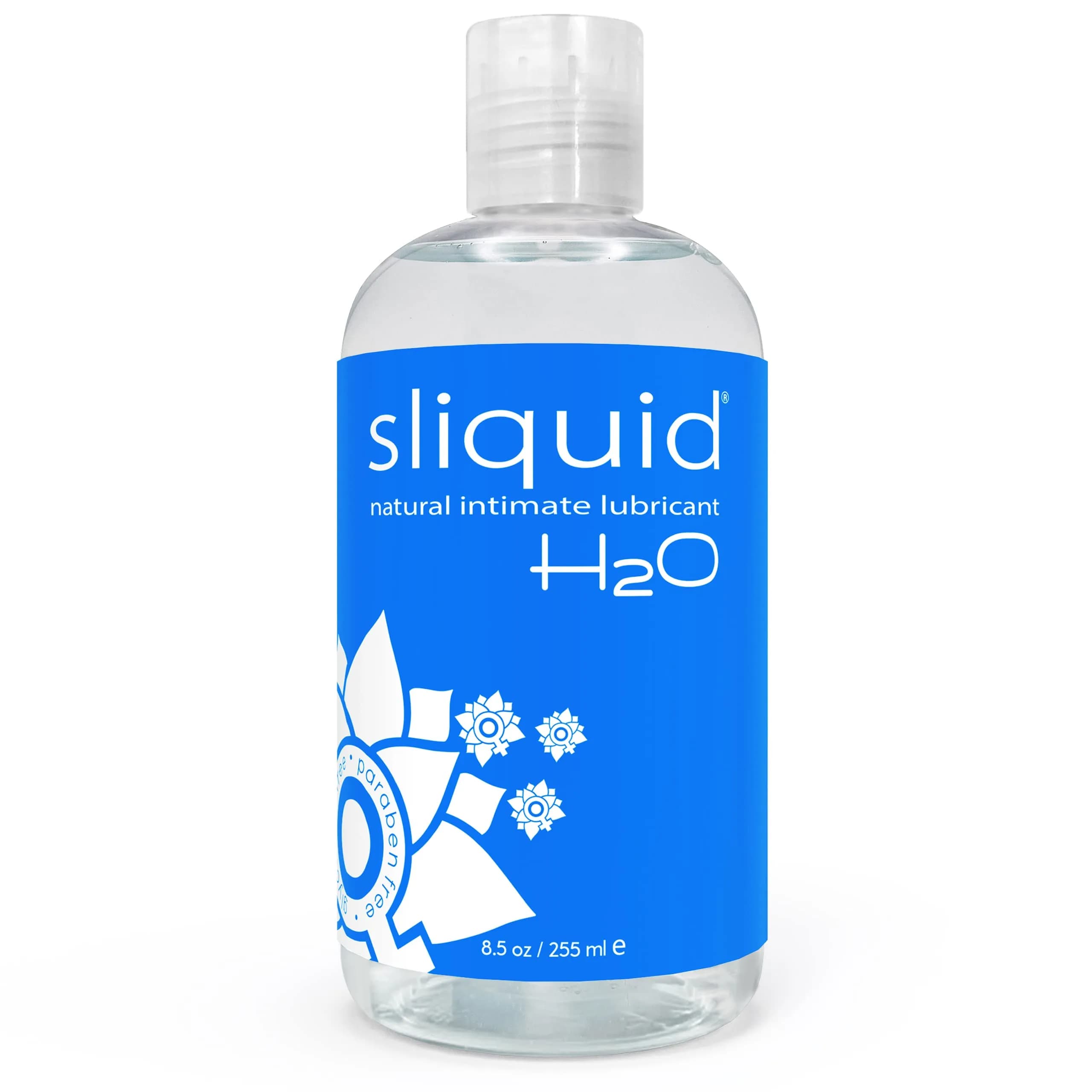 Sliquid H2O Water Based Lubricant 255ml (8.5 Fl Oz) | Natural, Sensitive Skin Formula - main product image