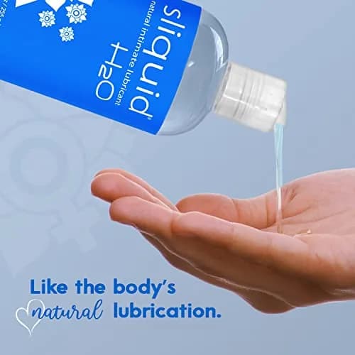 Sliquid H2O Water Based Lubricant 255ml (8.5 Fl Oz) | Natural, Sensitive Skin Formula thumbnail 7
