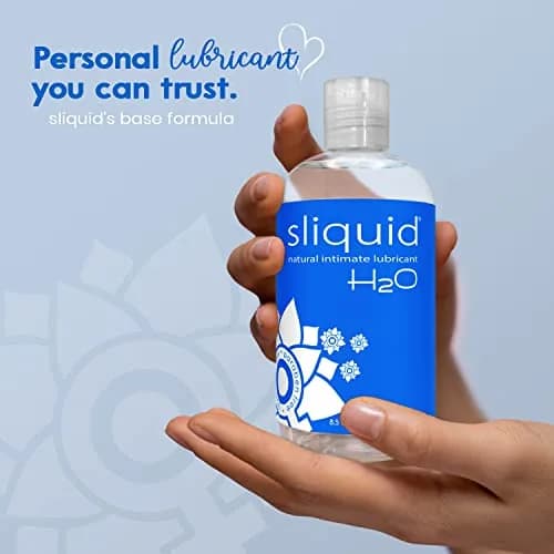 Sliquid H2O Water Based Lubricant 255ml (8.5 Fl Oz) | Natural, Sensitive Skin Formula thumbnail 3