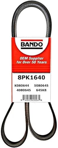 Bando USA 8PK1640 OEM Quality Serpentine Belt | Heat-Resistant, OEM-Grade, 1640mm thumbnail 1