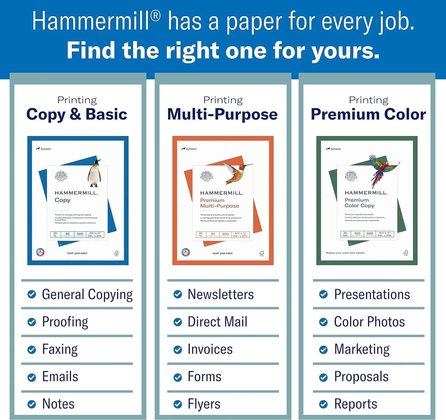 Hammermill Colored Paper, 20 lb Green Printer Paper, 8.5 x 14 Legal (500 Sheets) | FSC Certified, Made in USA - view 4