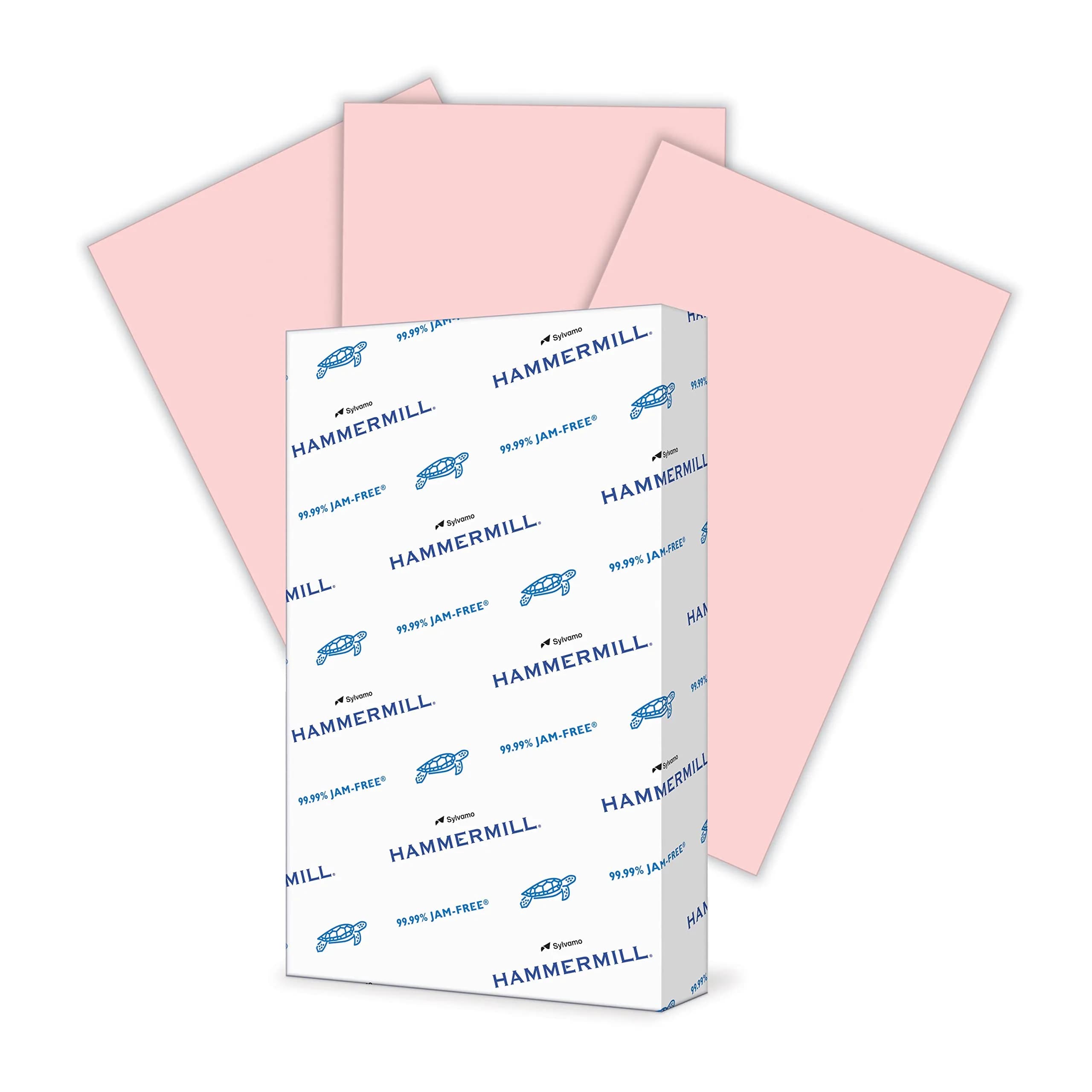 Hammermill Pink 20lb Colored Printer Paper, Legal 8.5 x 14, 500 Sheets | Jam-Free Guarantee - main product image
