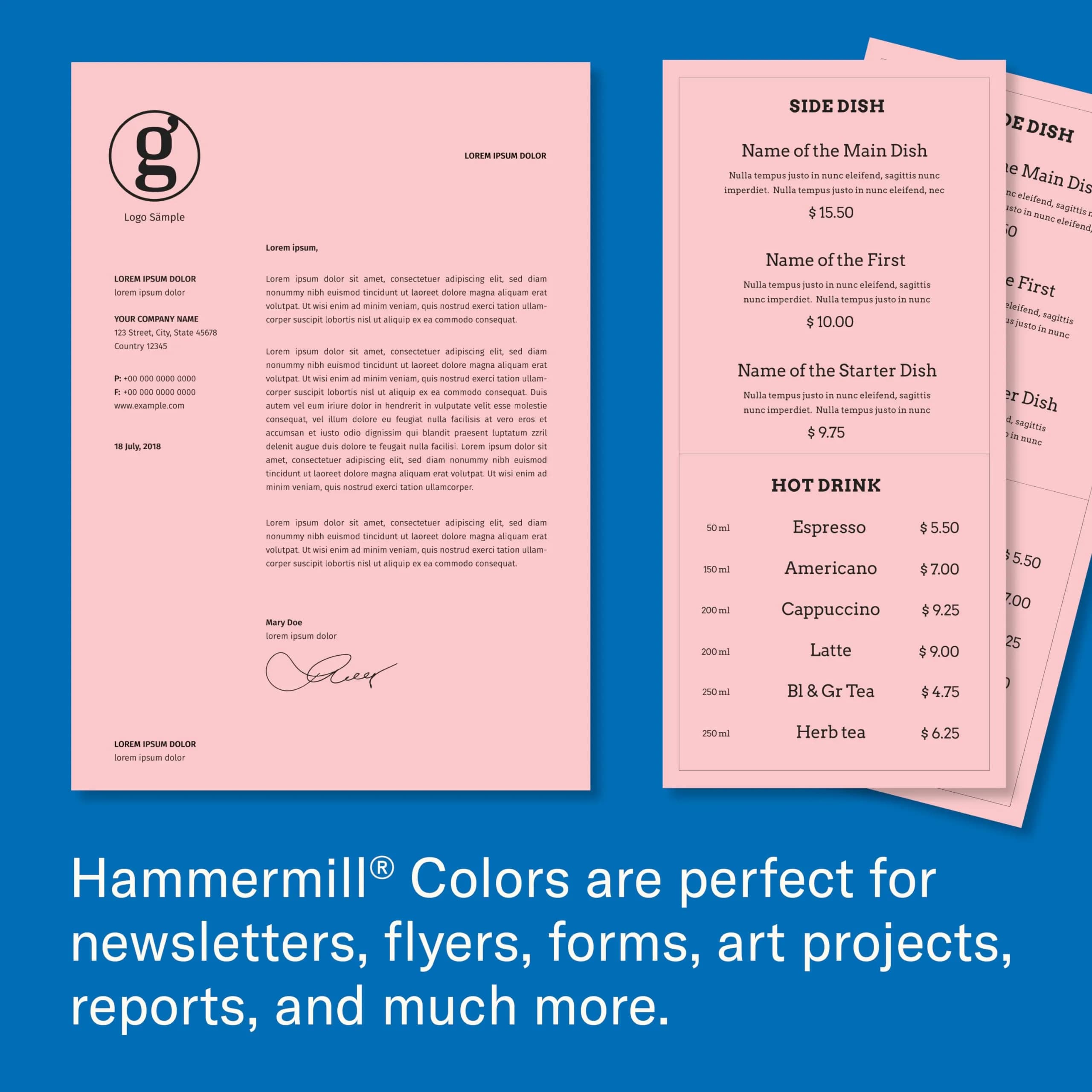 Hammermill Pink 20lb Colored Printer Paper, Legal 8.5 x 14, 500 Sheets | Jam-Free Guarantee - view 9