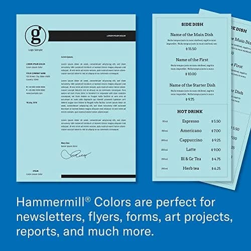 Hammermill Colored Paper, 20 lb Blue Legal Paper 21.59 cm x 35.56 cm (8.5 x 14 Inches) | Smooth Surface, 30% Recycled Fiber thumbnail 8