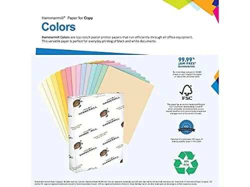 Hammermill Colored Paper, 20 lb Blue Legal Paper 21.59 cm x 35.56 cm (8.5 x 14 Inches) | Smooth Surface, 30% Recycled Fiber thumbnail 2