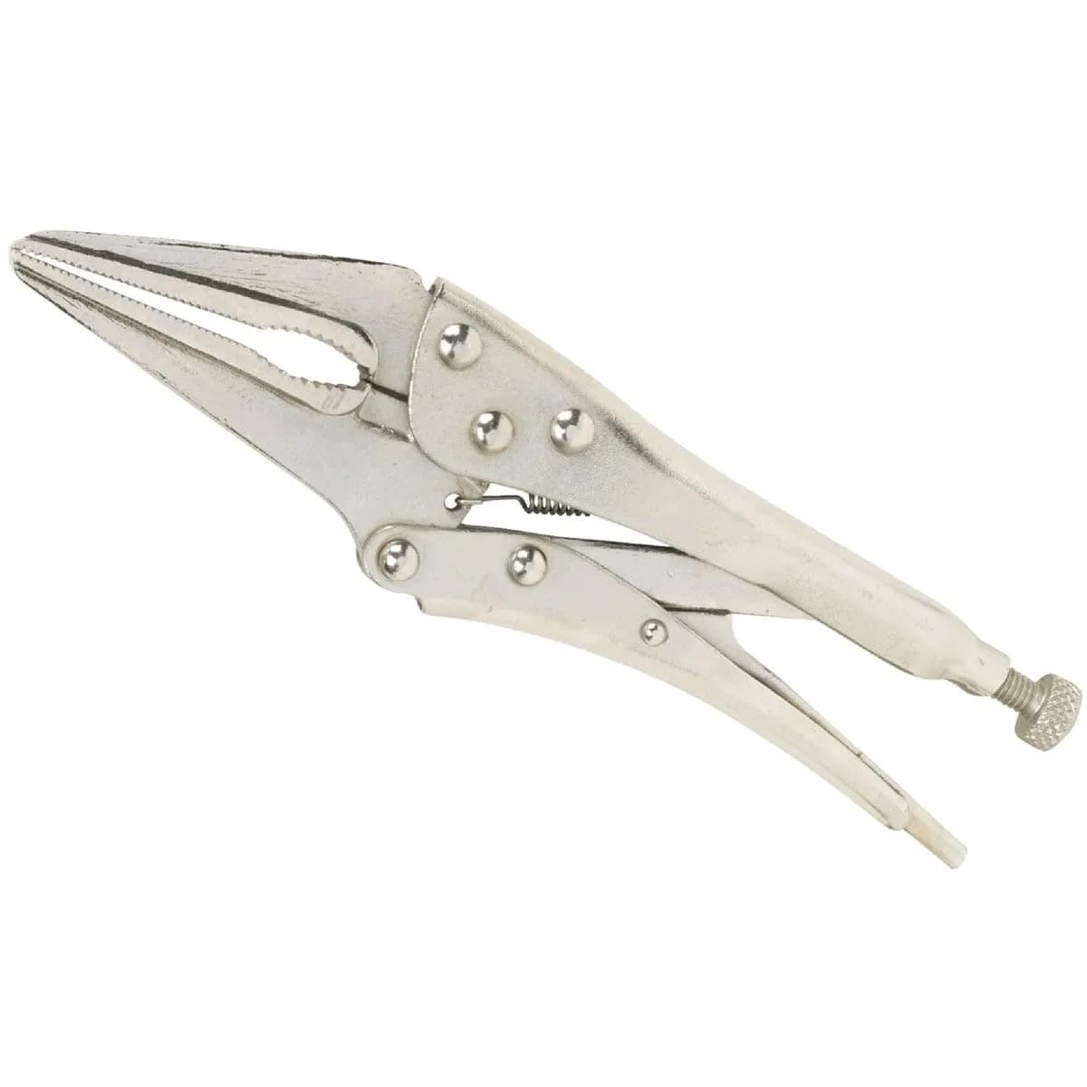 Do it Best GS Long Nose Locking Pliers 6" (15.24 cm) | Drop-Forged Steel Jaw — Silver