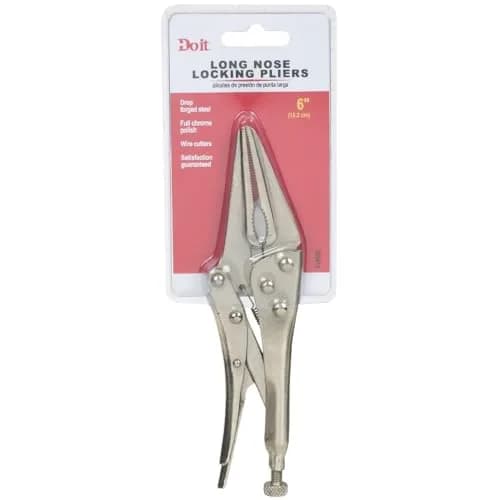 Do it Best GS Long Nose Locking Pliers 6" (15.24 cm) | Drop-Forged Steel Jaw thumbnail 2