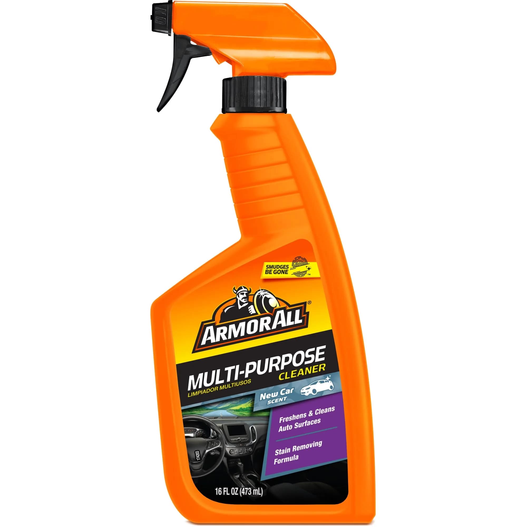 Armor All Multi-Purpose Car Cleaner Spray, 16 Fl Oz | New Car Scent, Interior Safe - main product image