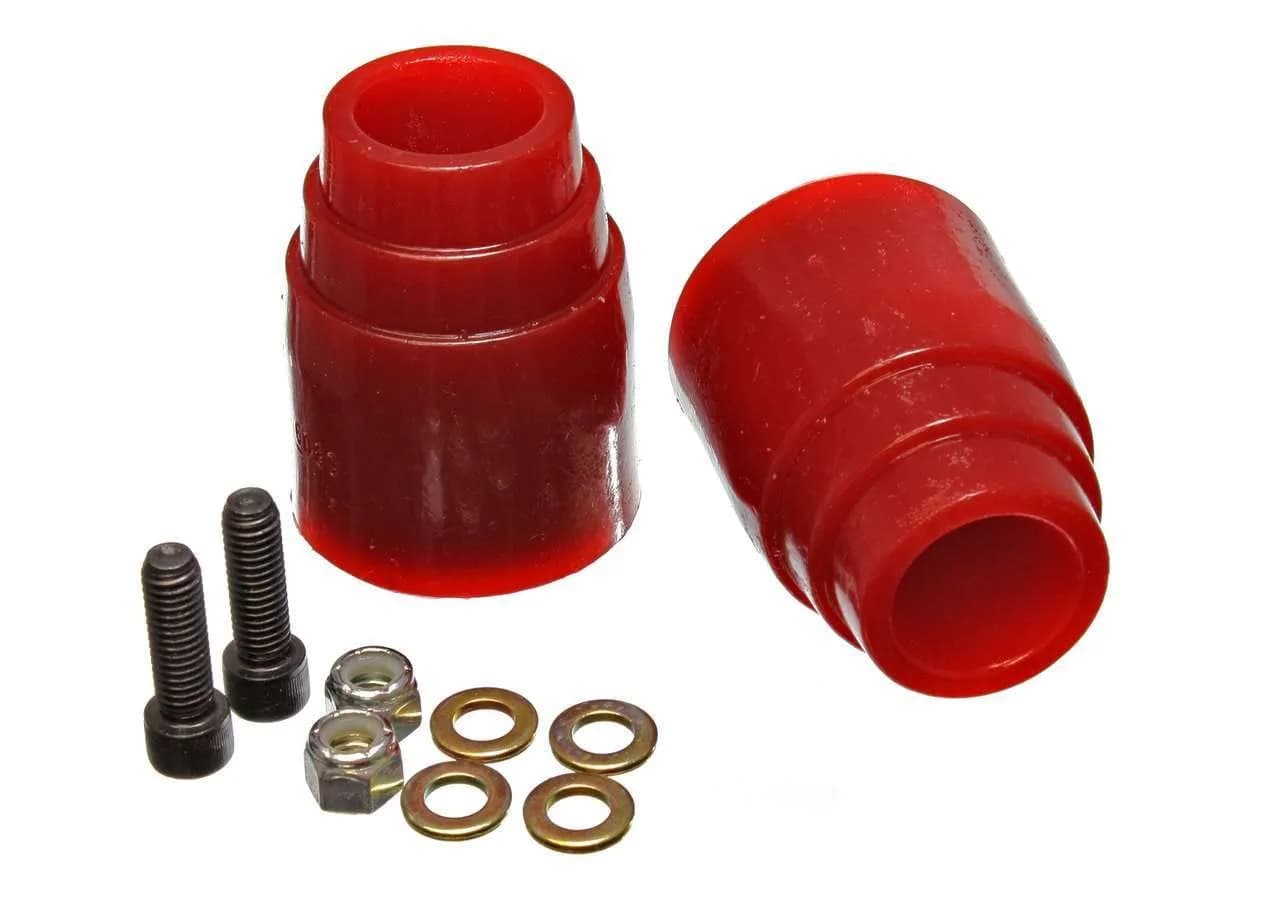 Energy Suspension Hyper-Flex Rear Axle Bump Stop Set | Performance Polyurethane for Suspension (70-120c) — No Color