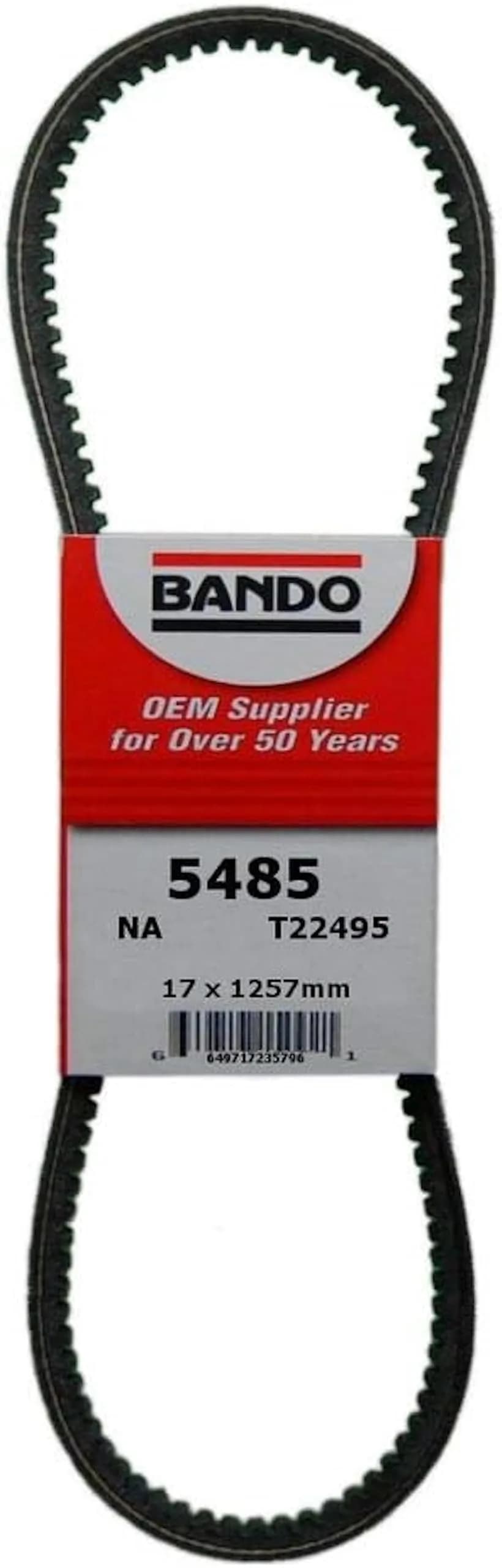 Bando USA 5485 V Belt | Precision Engineered, OEM Quality, Heat Resistant (18.75 in / 0.3 kg)