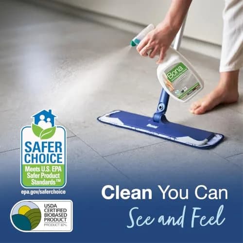 Bona Multi-Surface Floor Cleaner Spray 946ml (32 fl oz) | pH-Neutral, Residue-Free Formula for Tile, Stone, Laminate & Vinyl thumbnail 4