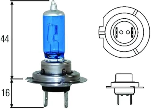 Hella Optilux XB Series H7 Xenon White Halogen Bulbs 12V 100W (2-Pack) thumbnail 4