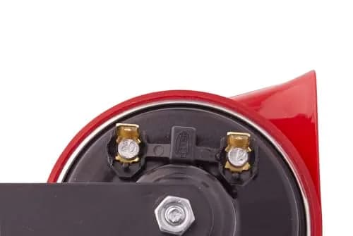 Hella Twin Trumpet Horn Kit 12V | High/Low Tone 110dB, Red thumbnail 2