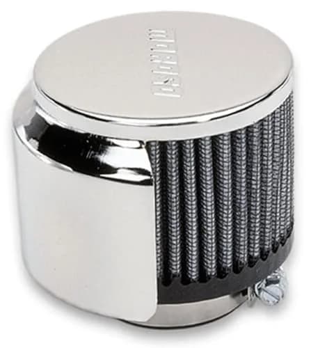 Moroso Valve Cover Filter Breather | Universal Fit, Silver | Engine Air Filter thumbnail 1