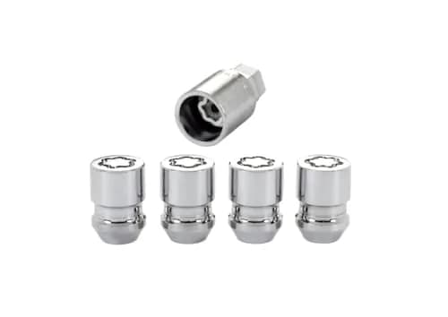 McGard 24154 Chrome Cone Seat Wheel Locks M12 x 1.25 Thread Size 4 Locks 1 Key | Secure Wheels Against Theft thumbnail 1