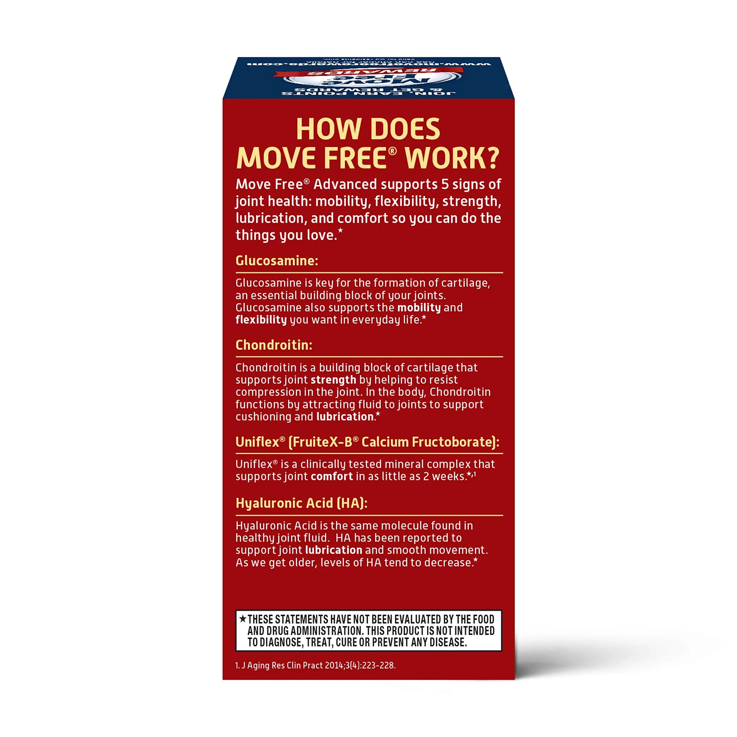 Move Free Triple Strength Glucosamine Chondroitin Hyaluronic Acid Joint Supplement 80 Count | Supports 5 Signs of Joint Health - view 7