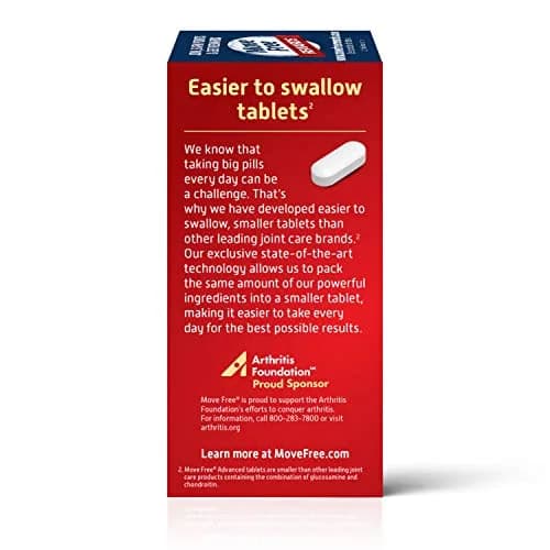 Move Free Triple Strength Glucosamine Chondroitin Hyaluronic Acid Joint Supplement 80 Count | Supports 5 Signs of Joint Health thumbnail 3