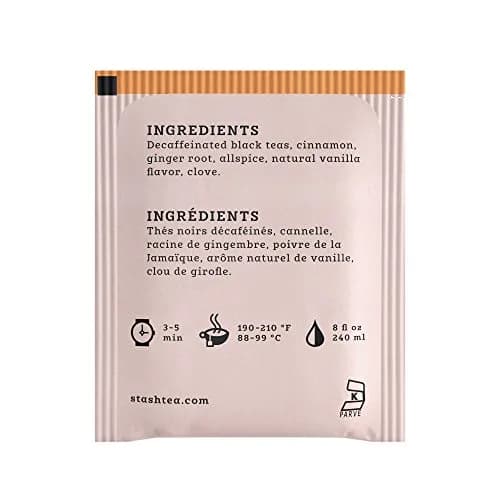 Stash Decaf Vanilla Chai Black Tea, 108 Bags | Rich, Decaffeinated & Cozy (70-120 chars) thumbnail 3