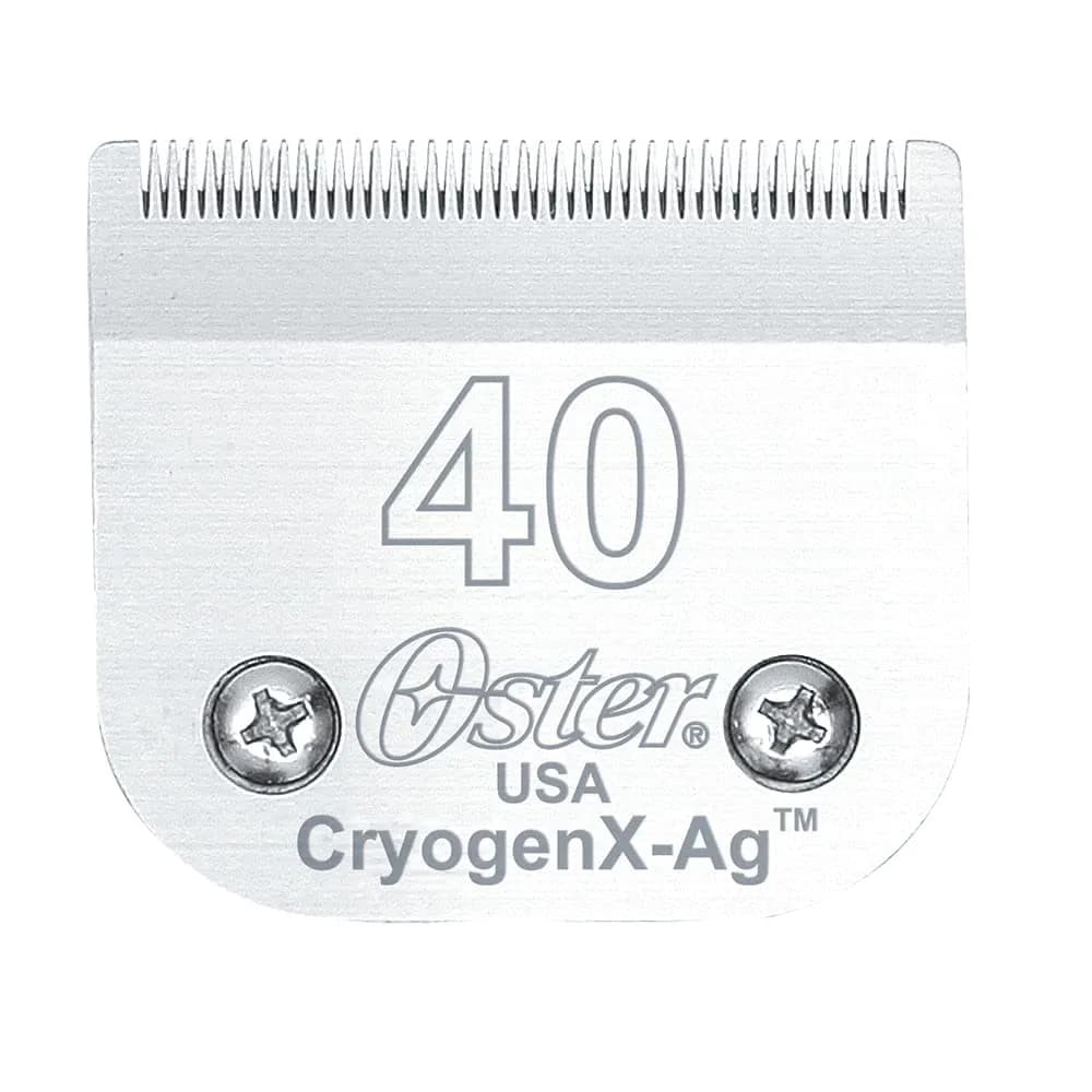 Oster Size 40 Detachable Clipper Blade for Dogs | 1/100" (0.25mm) Cut Length