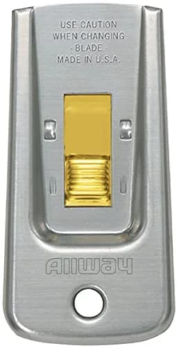 ALLWAY GS Safety Glass Scraper with 5 Blades | Removes Paint, Stickers & Adhesives from Hard Surfaces thumbnail 4
