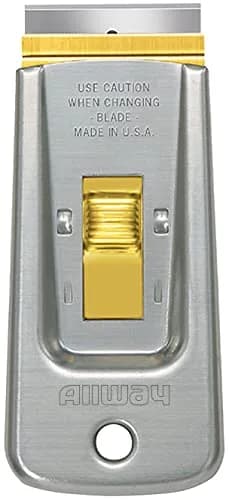 ALLWAY GS Safety Glass Scraper with 5 Blades | Removes Paint, Stickers & Adhesives from Hard Surfaces thumbnail 1