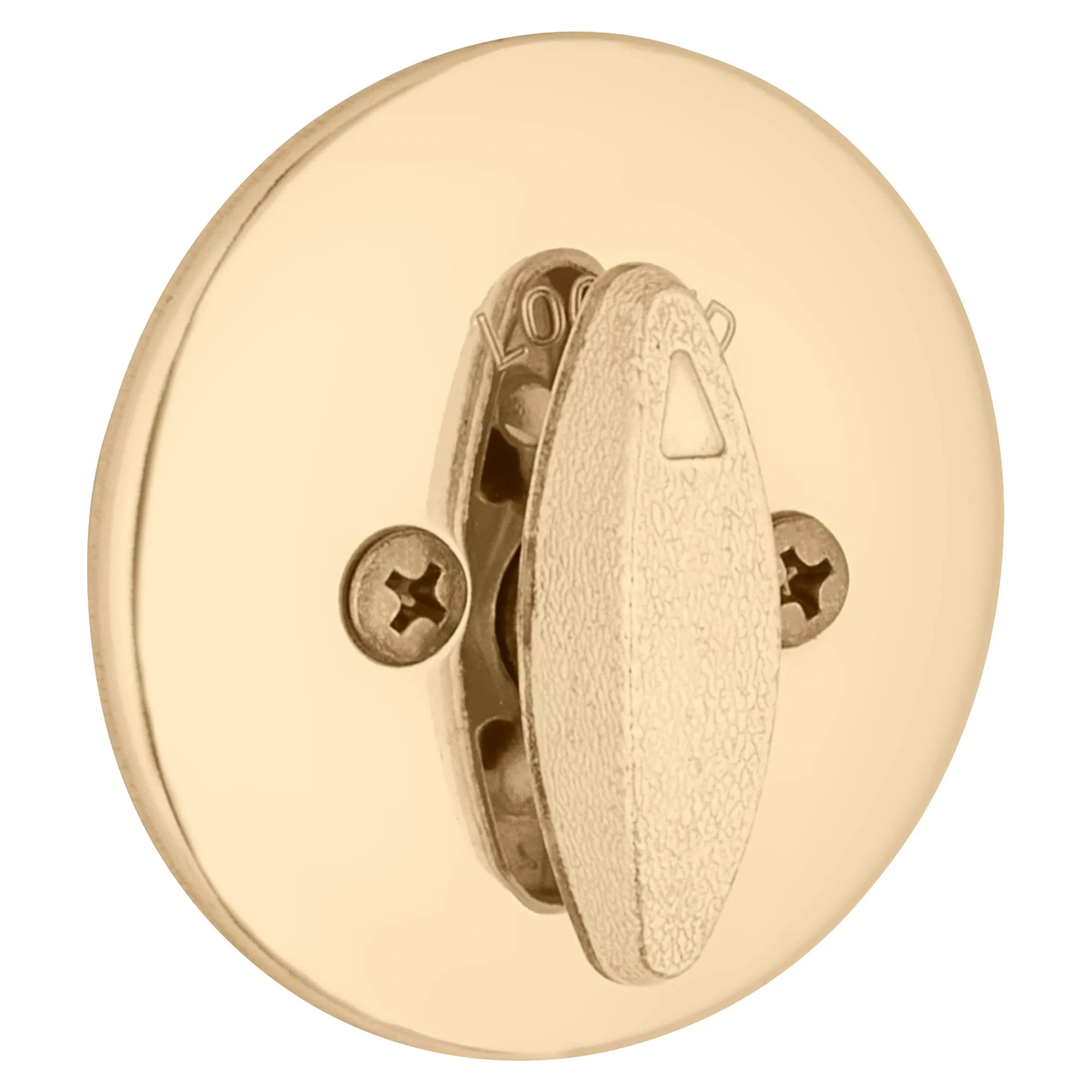 Kwikset 660 Single Cylinder Deadbolt Lock, Polished Brass Round, 2.7" L x 3.7" W x 4.3" H | Grade 3 BHMA Certified Security - view 2