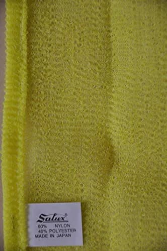 SALUX Nylon Japanese Beauty Skin Bath Wash Cloth Towel Yellow | Exfoliating, Nylon, 1 Count thumbnail 1