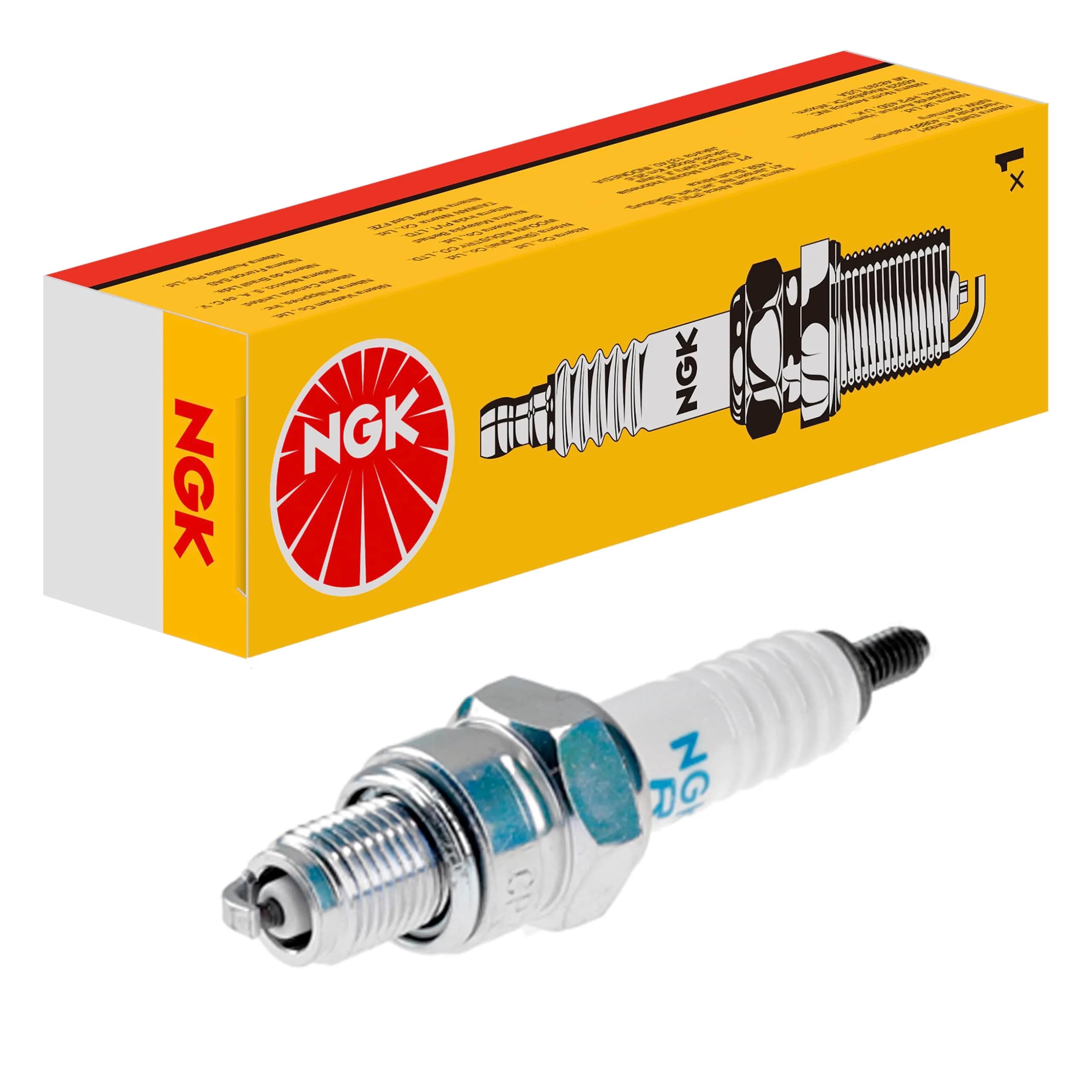 NGK Spark Plug Stock # 4549 | Copper, 1 Count, Made in USA, Universal Fit