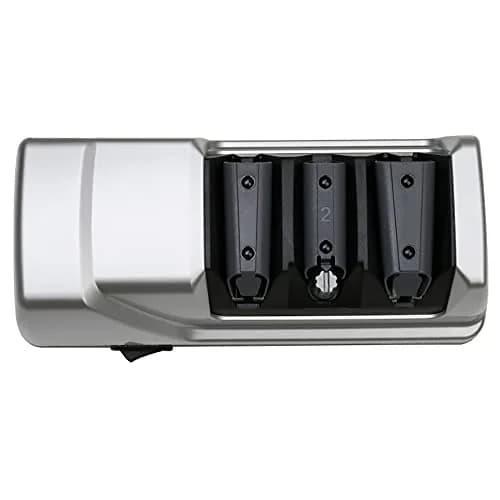 Chef's Choice Knife Sharpener 3-Stage Silver | Diamond Abrasives & Precision Guides thumbnail 2