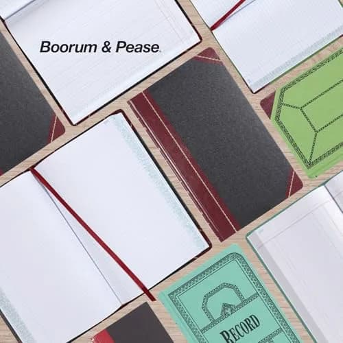 Boorum & Pease Columnar Book, 24 Columns, 12-7/8" x 15-1/8" | Large Business & Personal Ledger thumbnail 7