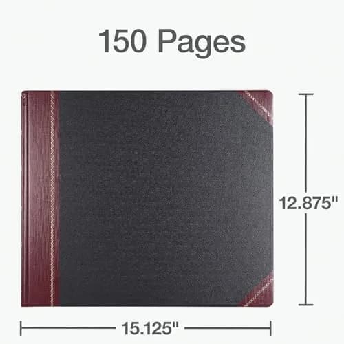 Boorum & Pease Columnar Book, 24 Columns, 12-7/8" x 15-1/8" | Large Business & Personal Ledger thumbnail 3