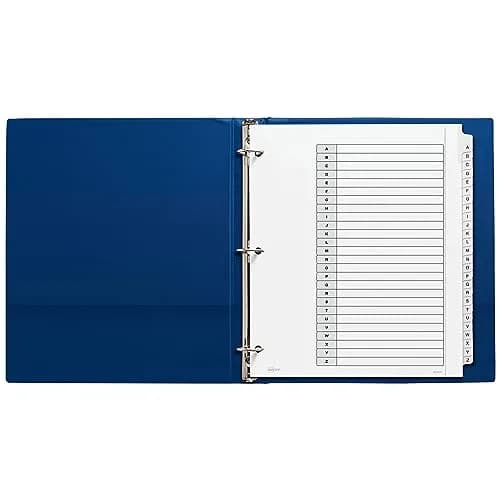 Avery 5-Tab Extra Wide Binder Dividers, White, 5 Sets (25 Dividers Total) | Organize Documents & Presentations with Easy Apply Labels thumbnail 4