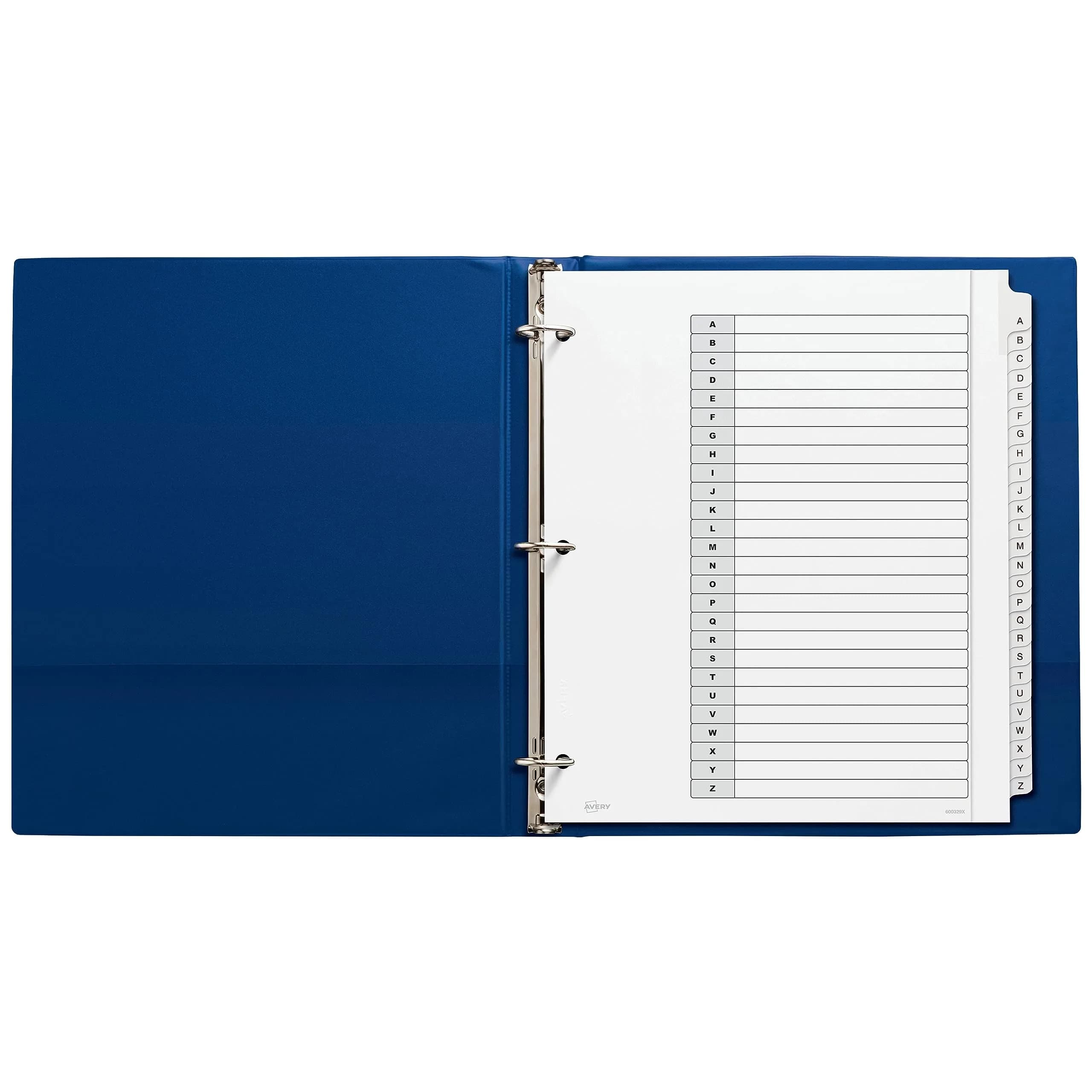 Avery 5-Tab Extra Wide Binder Dividers, White, 5 Sets (25 Dividers Total) | Organize Documents & Presentations with Easy Apply Labels - view 4