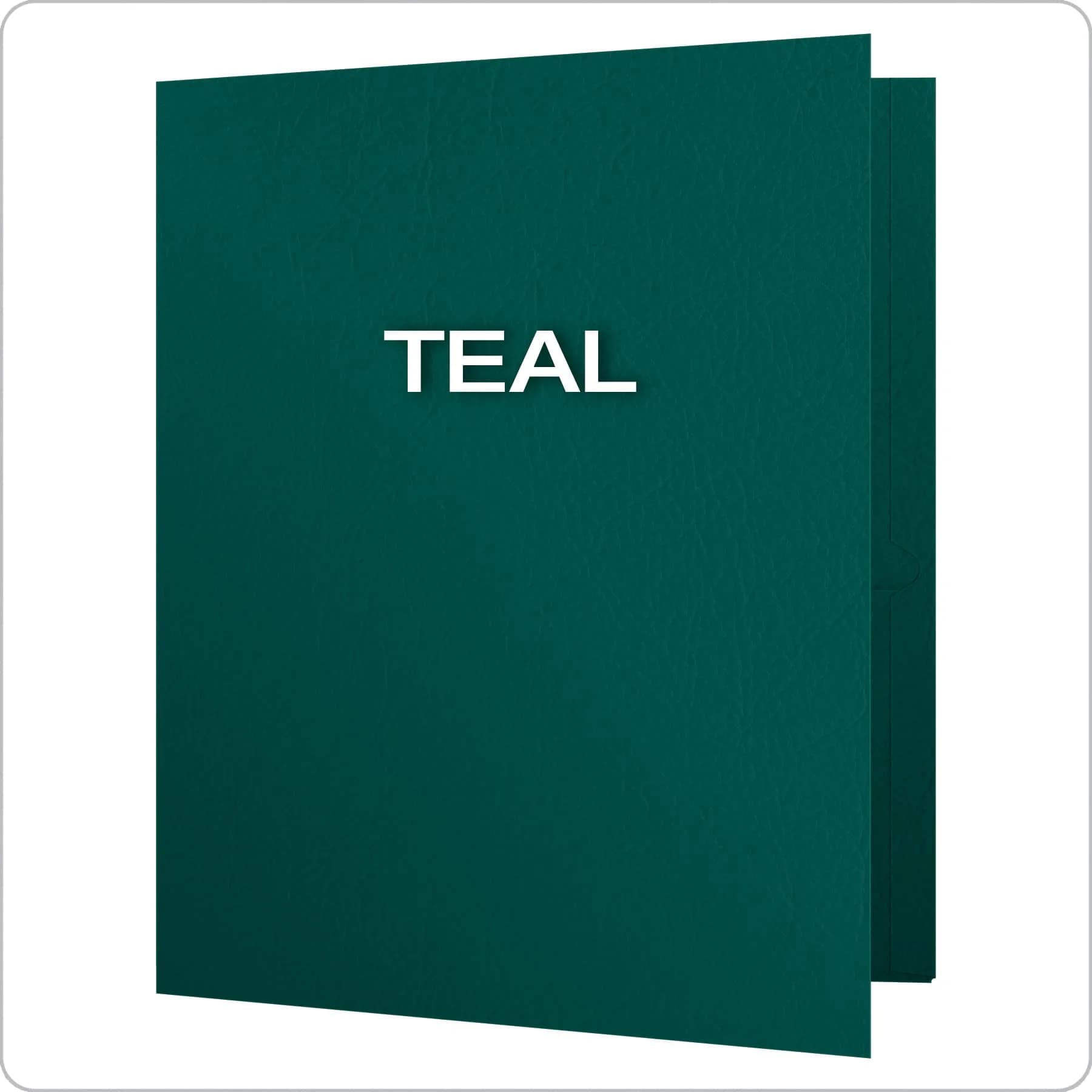 Oxford Twin-Pocket Folders, Textured Paper, Letter Size, Teal, Box of 25 | Durable Organization for School & Office - view 3