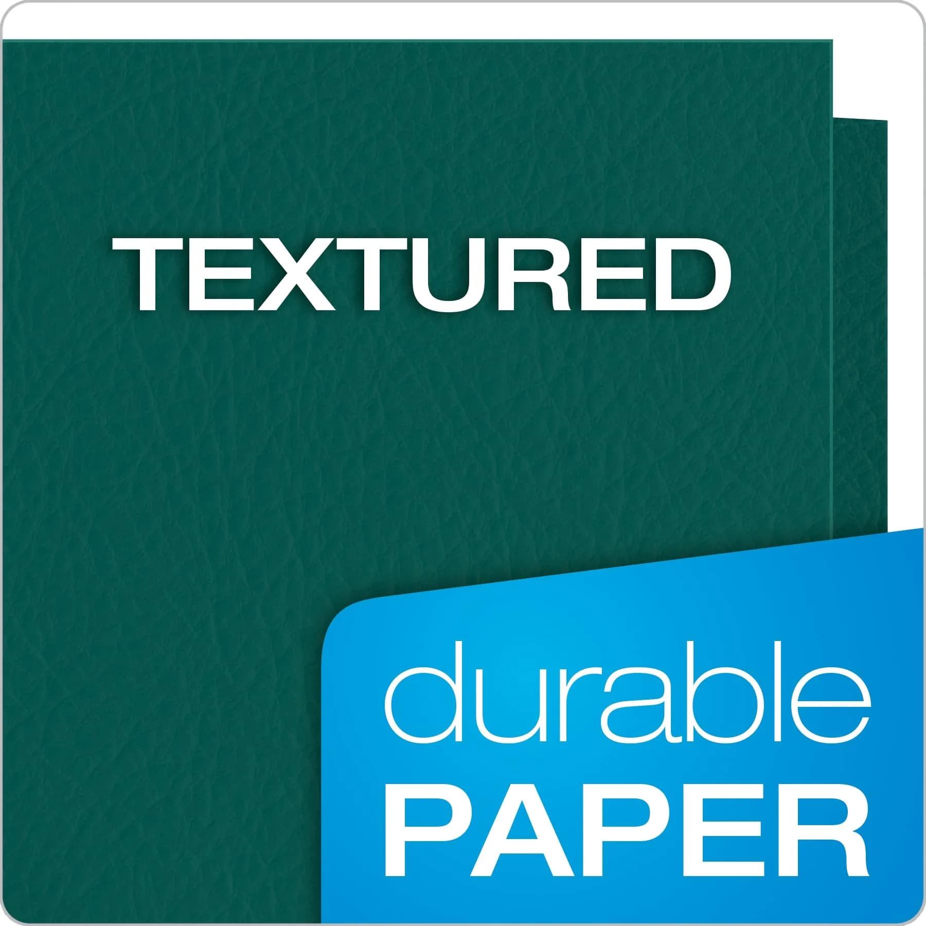 Oxford Twin-Pocket Folders, Textured Paper, Letter Size, Teal, Box of 25 | Durable Organization for School & Office - view 4