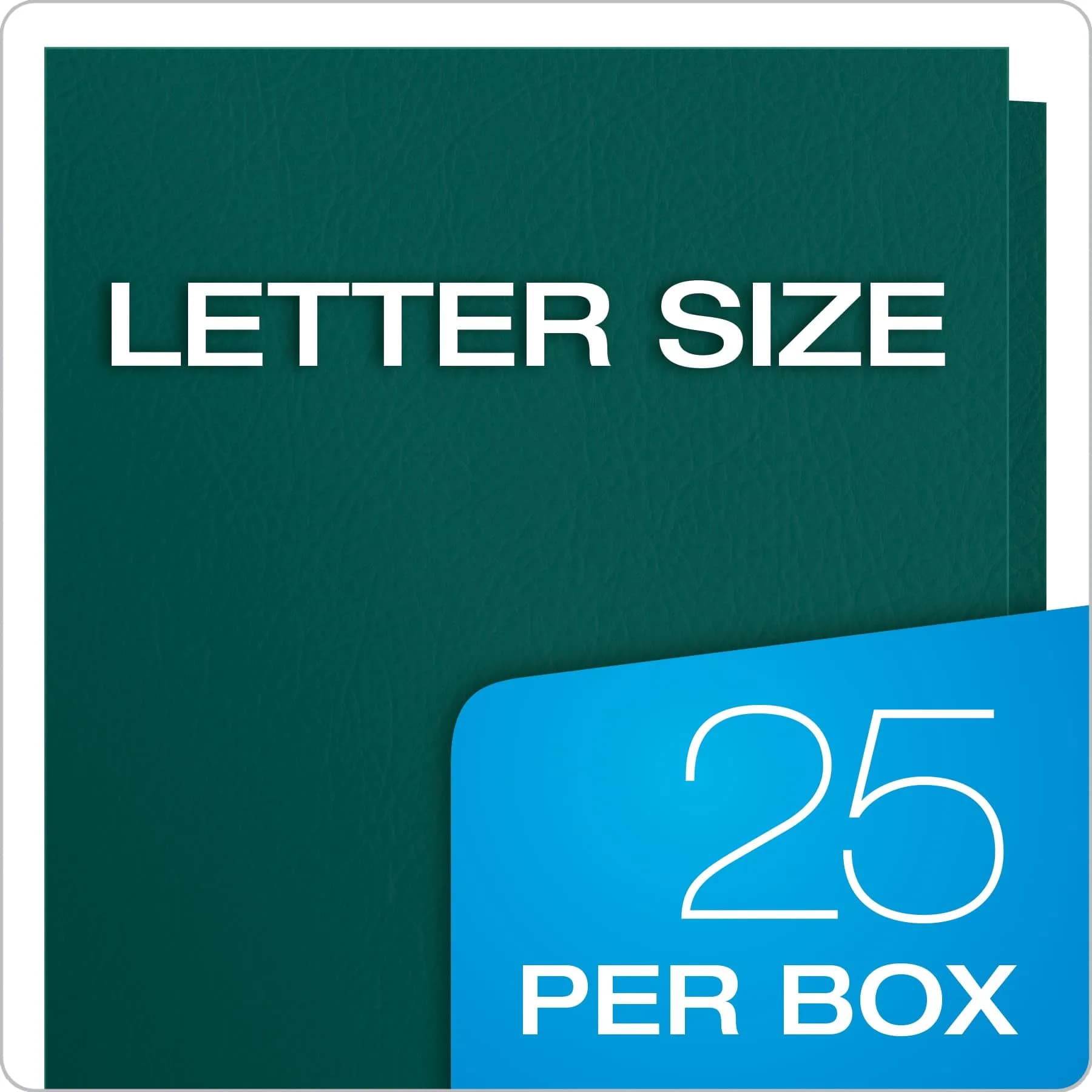 Oxford Twin-Pocket Folders, Textured Paper, Letter Size, Teal, Box of 25 | Durable Organization for School & Office - view 6